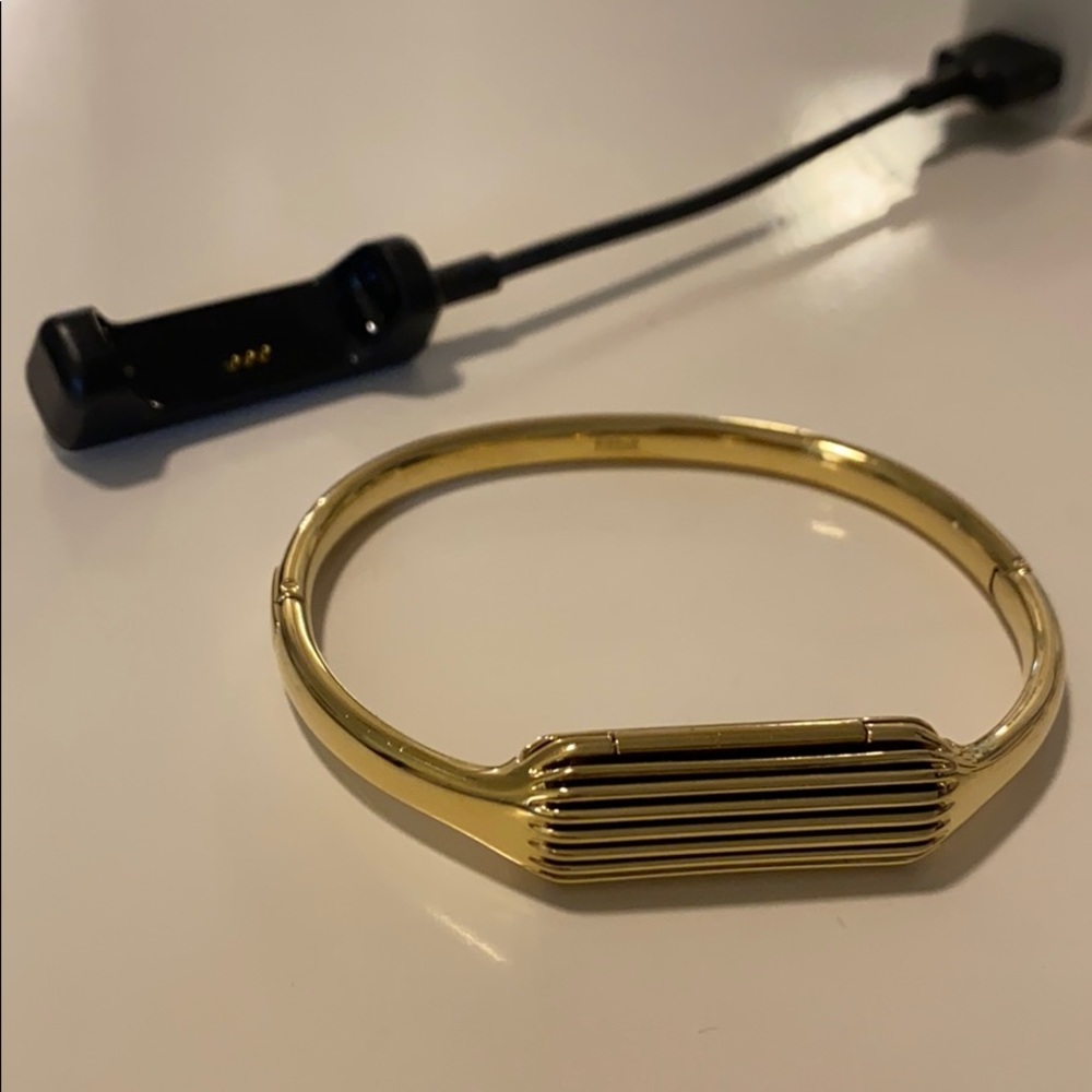 Fitbit Flex with gold band